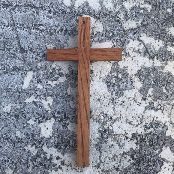 Religion wall inri wood cross with Jesus figure - Picture 6 of 7